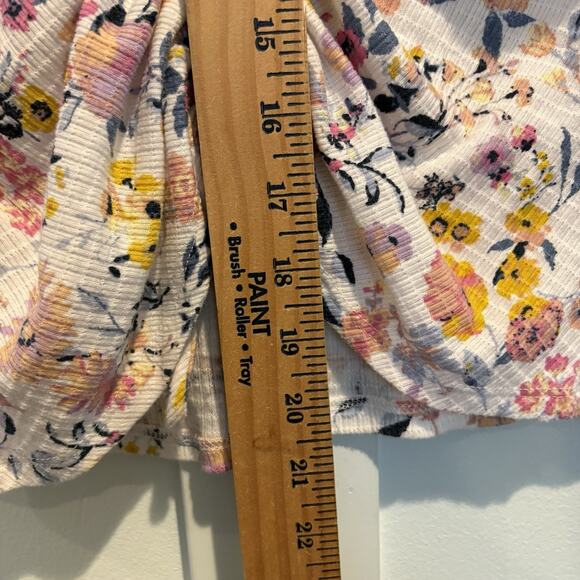 Festival Fairy Crop Top Size Medium Peasant Bloom Coquette Flutter Sleeve Lace - Picture 10 of 12